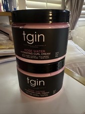 2x TGIN Rose Water Hydrating Curl Cream 12 fl oz each