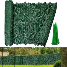 Artificial Faux Ivy Hedge Leaf Vine Privacy Fence Wall Home Screen 118" X 39"