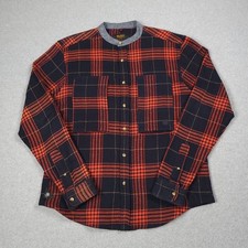 Damipow Men's Flannel Shirt - Long Sleeve Plaid Button Down, Soft Brushed Cotton, Size Large - View #7