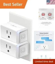 Plug HS103P2, Smart Home Wi-Fi Outlet Works with Alexa, Echo, Google Home & I...