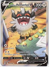 Galarian Perrserker V 184/196 Ultra Rare Lost Origin Pokemon Holo on eBay