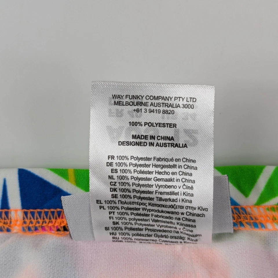 Funkita Damen Größe 34 Bikinihose Neu Bibi Banded Slip Crazy Cracks Neon - Bild 4 von 4