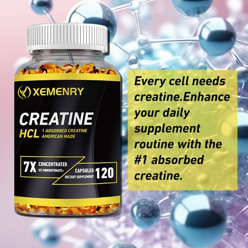 Creatine HCI Capsules - Increase muscle mass, strength, and athletic performance - Picture 2 of 18