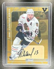 2001 In The Game Be a Player Signature Series Auto Gold Vault SP Alexei Zhamnov