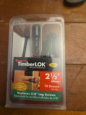 NEW!! FASTEN MASTER TimberLOK 2-1/2 in. Structural Wood Screw (12 Pack)