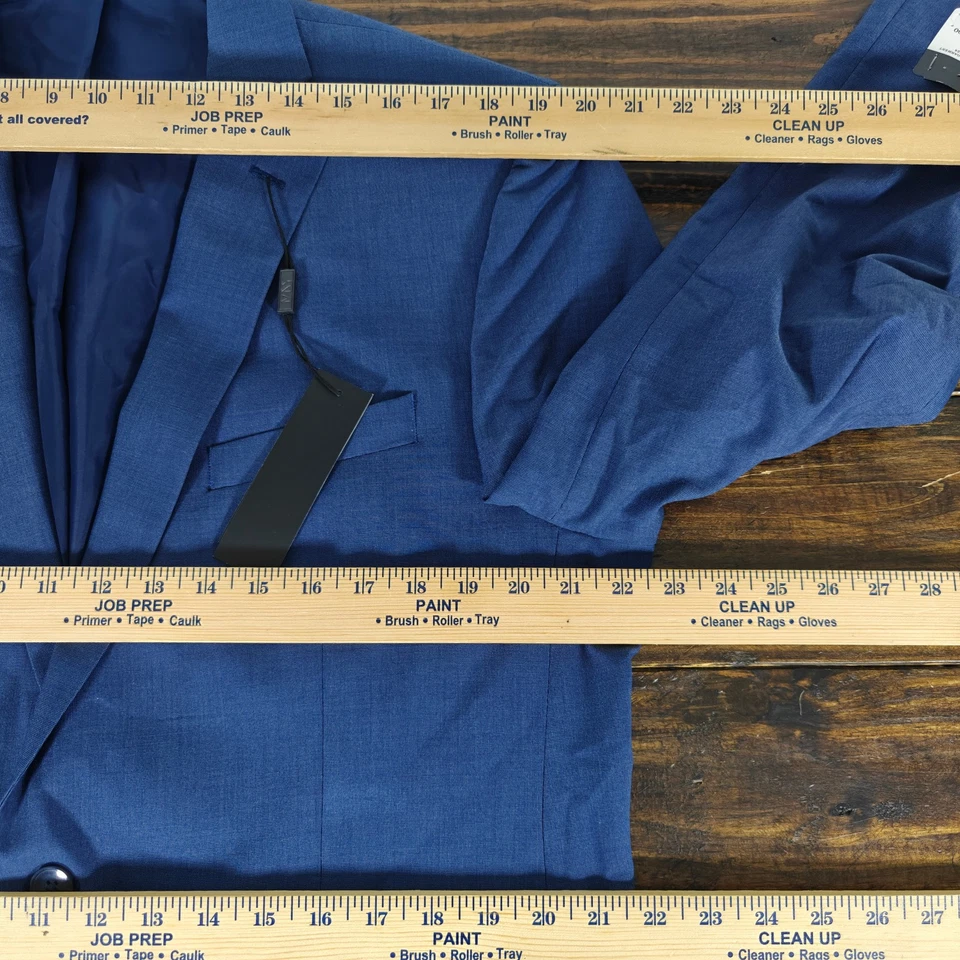 Blazer Marc Anthony New York masculino casaco esportivo dois botões CASSELMAN azul marinho 44L - Imagem 3 de 4