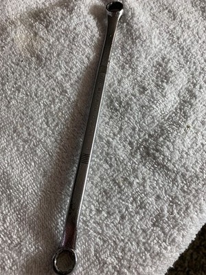 Vintage Wizard H2201 Offset Double Box-End Wrench, 3/8'' x 7/16'' USA