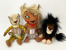 Set of 3 - Vintage Disney The Lion King Plushes - NEW with Tags
