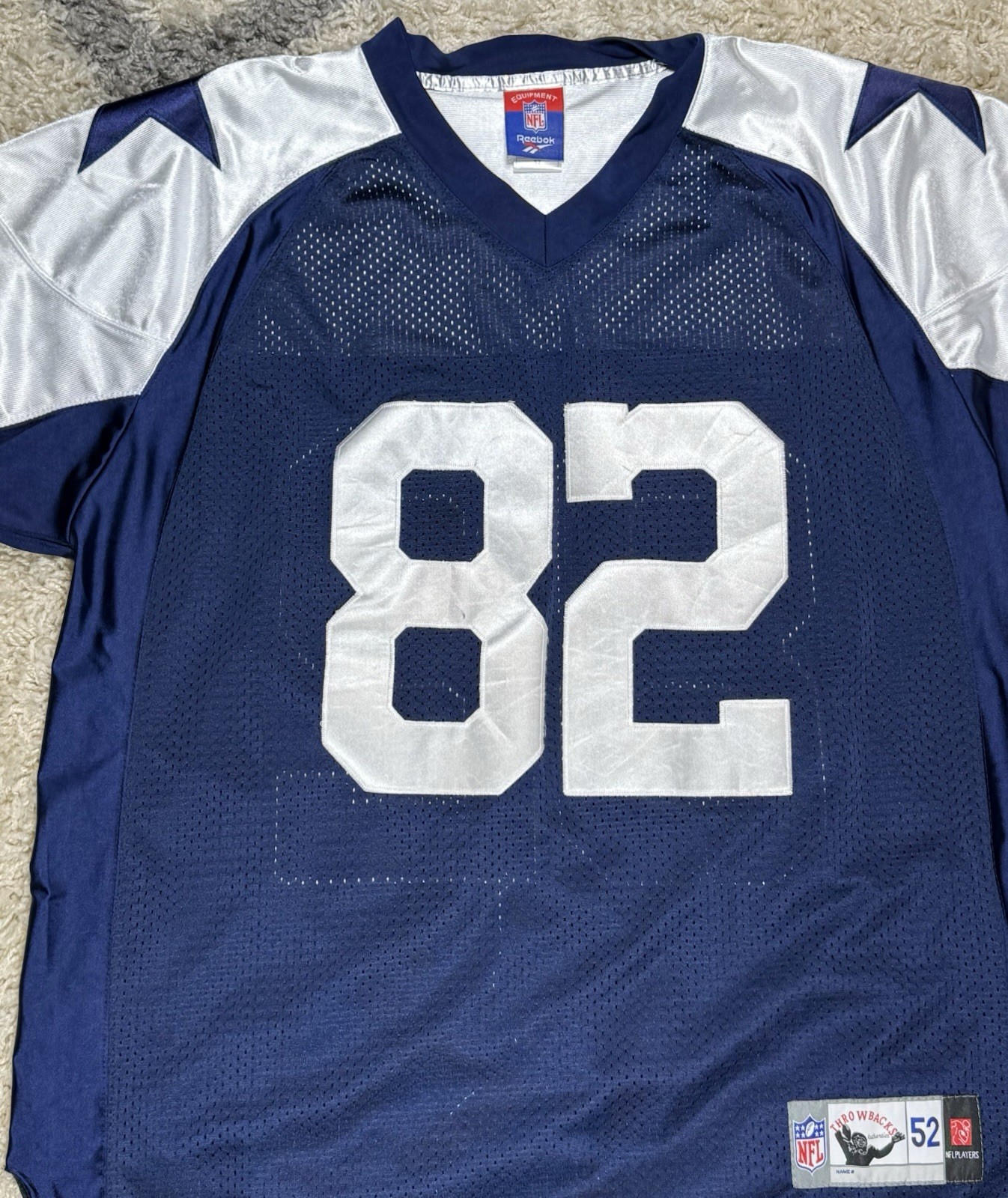 Reebok Dallas Cowboys Jason Witten #82 Vintage Throwback Collection Jersey Sz 52 thumbnail 2
