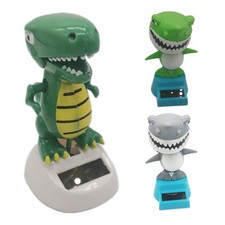 Solar Powered Dancing Bobblehead Toy - Shark Hawaii Style Car Interior Decoratio