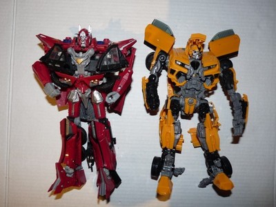 TRANSFORMERS DOTM SENTINEL PRIME & BUMBLEBEE LEADER CLASS FOR PARTS LOOSE 2010