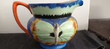 Ivory Ware,Hancock's,Art Deco jug .matte finish with pretty large butterflies
