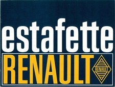 Catalogue brochure Renault Estafette 800 et 1000 kg 1968 FR - France