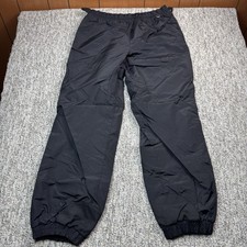 Vintage Ski Snowboard Pants Mens Medium Black Nylon Snow 90s Y2K