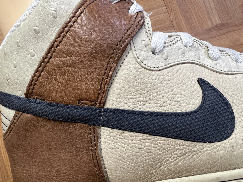 RARE🔥 Sz 12 - Nike Dunk High Premium Brown Rustic Ostrich 2007 316424-241 Shoe - Image 3 of 4