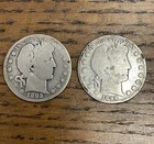 Pair of 1893-O & 1896 Barber Half Dollars