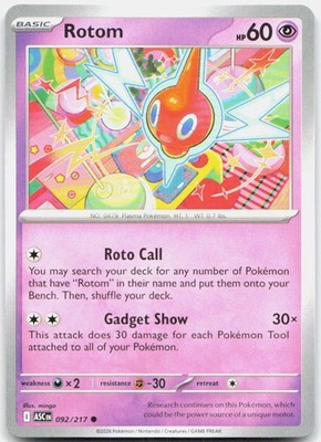 Rotom 092/217 Near Mint Ascended Heroes Common Pokemon