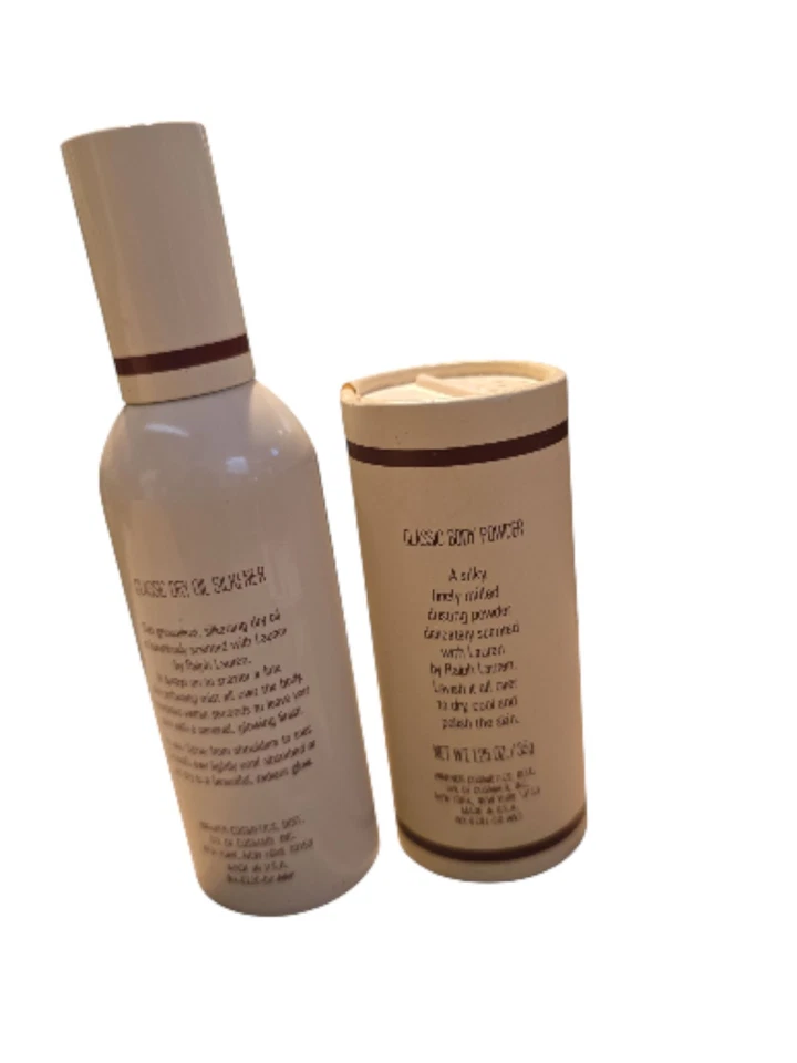 De Colección Ralph Lauren Clásico Aceite Seco Silkener 3oz Polvo 1.25 OZ Set Foto 3 de 4