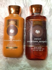 Bath  Body Works SWEET CINNAMON PUMPKIN BODY WASH  LOTION SET