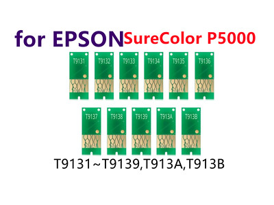 11X T913 913 Single Use Chip for SureColor SC P5000 T9131 T9139 T913A T913B