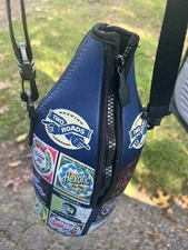 Rare Two Roads Brewing Company Wine Water Bottle Jug Large Cousy Shoulder Strap