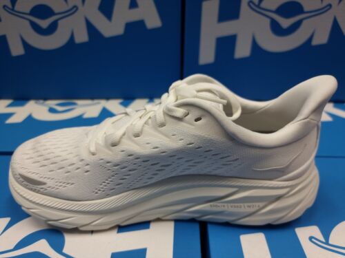 NEW Hoka One One Clifton 8 1119394/WWH ALL WHITE Women's Running Shoes ...