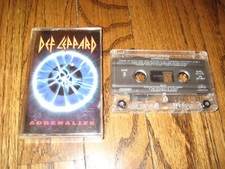 Def Leppard Adrenalize  US Casssette Tape Lets Get Rocked