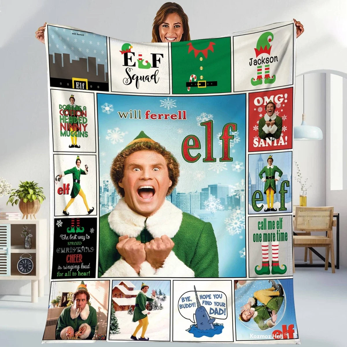 Elf fleece blanket sale