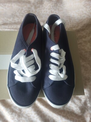 Marks and Spencer Womens Navy Blue Pumps Trainers with Laces