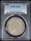 1886-P $1 Morgan Silver Dollar PCGS AU 58