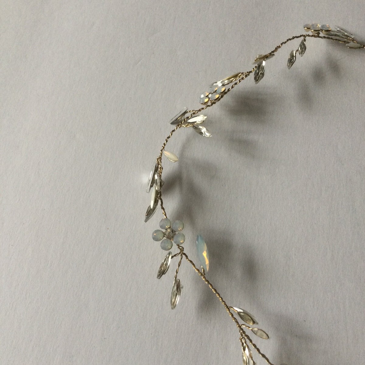 BRIDES AND HAIRPINS GALATEA CRYSTAL AND OPAL HALO BRIDAL/WEDDING SILVER NWT Amazon.com: S925 Sterling Silver 1.5 Carat (ctw) White Opal  main image 2
