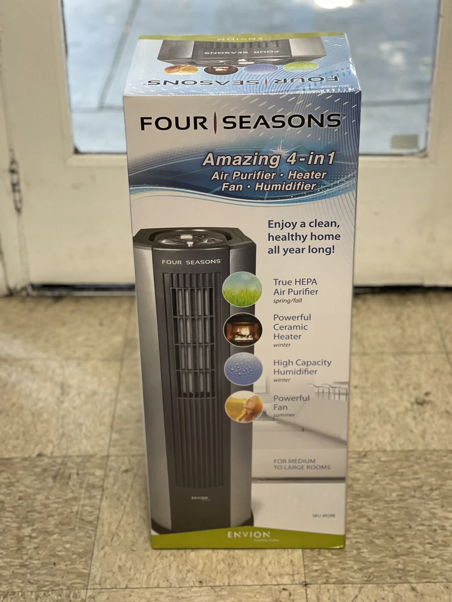 Air purifier store fan and heater