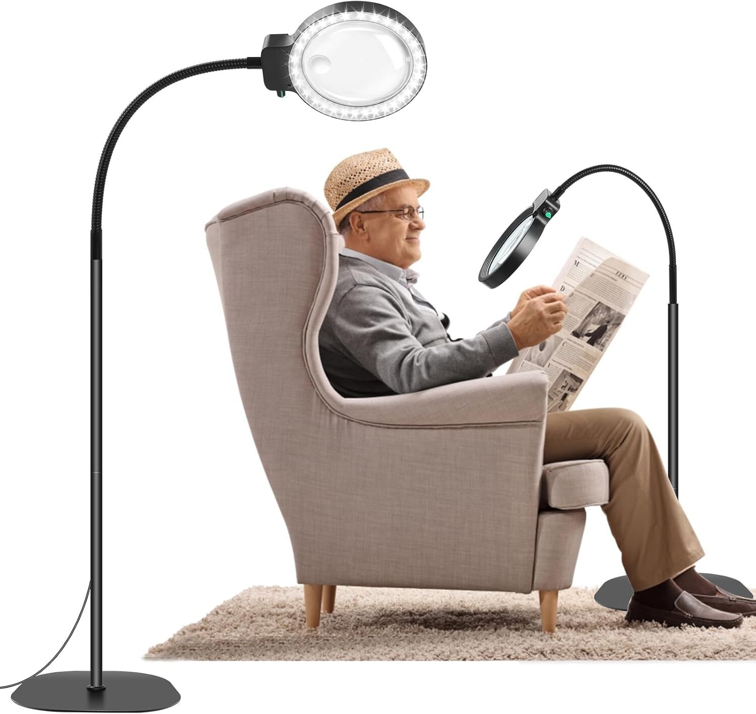 Fatigue visuelle ? Découvrez la loupe de lecture avec lumière 5X 10X