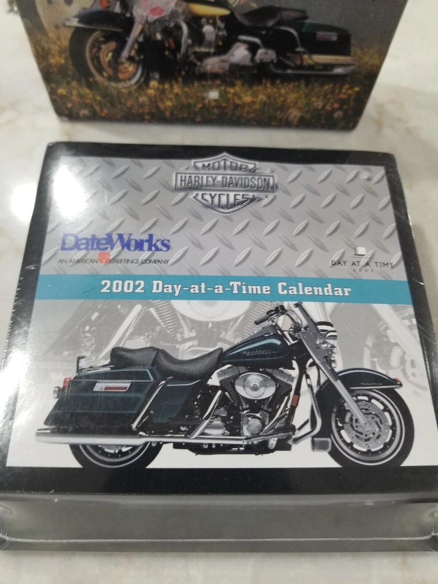 Vintage 2002 NOS Harley Davidson Desk Calendar Motor Cycles Day At A Time |  eBay