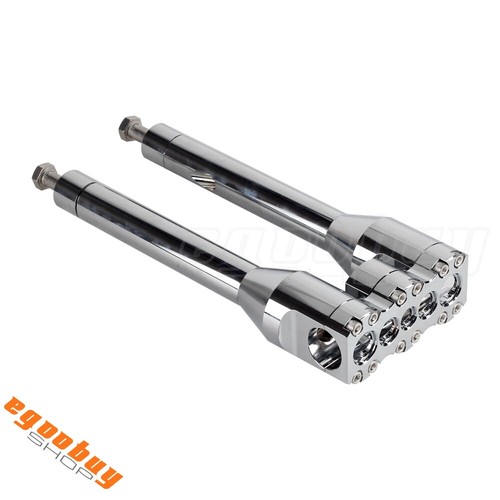 1 Inch Straight Style Modular Handlebar Riser 10" Top Clamp For Harley ...