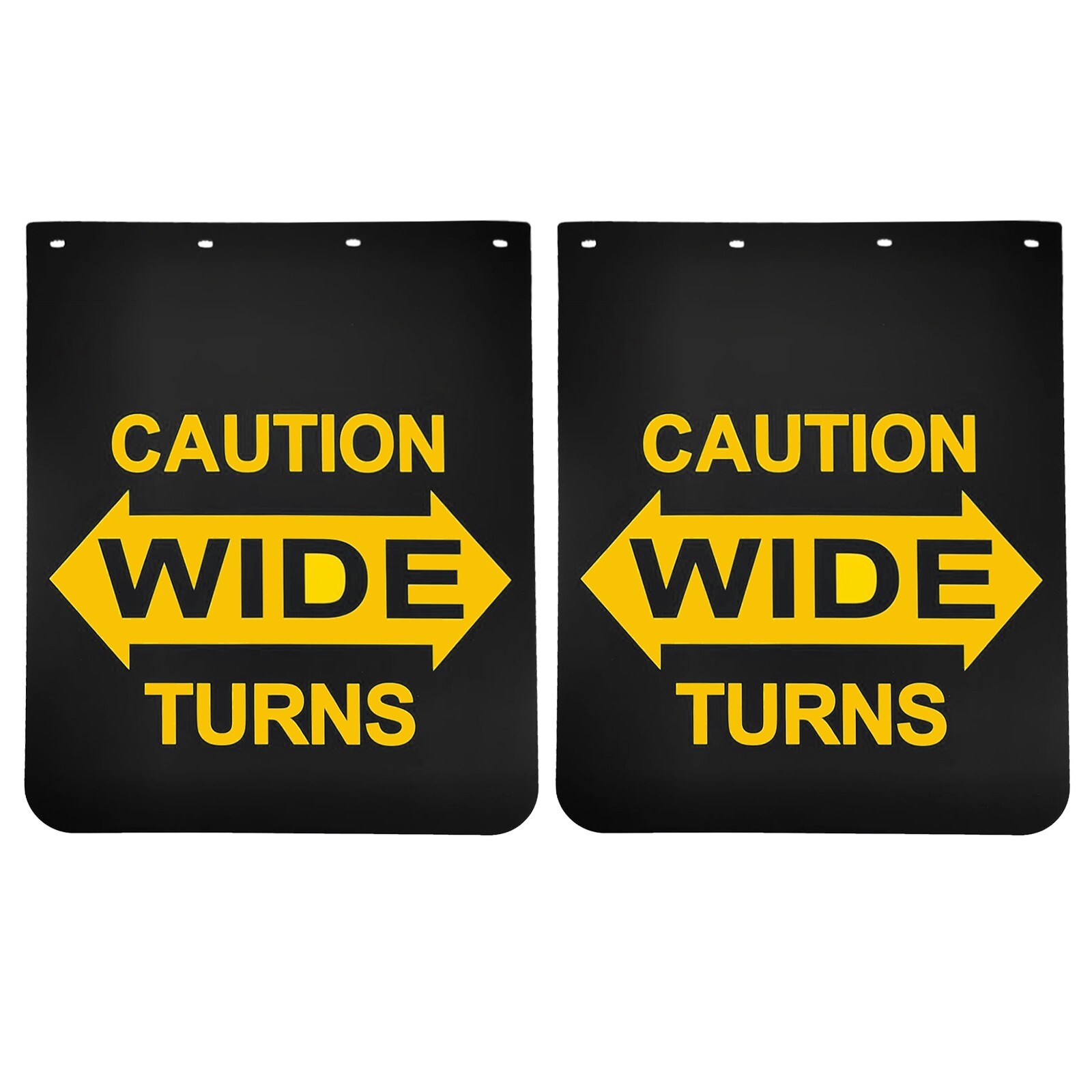 24x30 Heavy Duty Black Mud Flaps for Semi Trucks Trailers 2PCS  