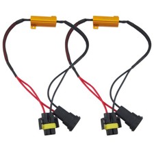 2x H11 H8 Led Fog Driving Light Resistor Harness Decoder Warning Error Canceller 2x H11 H8 Led Fog Driving Light Resistor Harness Decoder Warning Error Canceller
