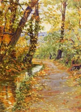 stunning  oil  painting  handpainted on canvas-Winding Brook