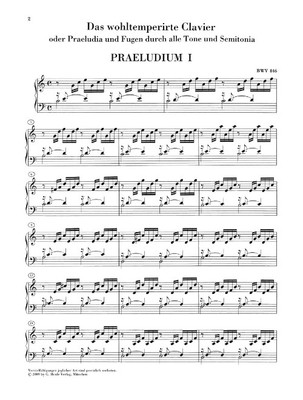 Johann Sebastian Bach Prelude and Fugue in C Major BWV 846 (from The Well-Temper
