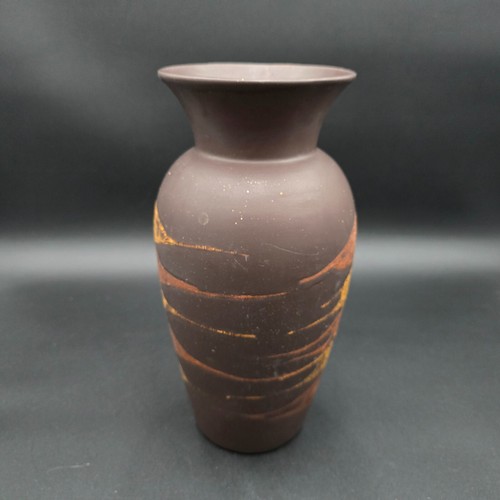 Vintage Royal Haeger Pottery Brown Earth Wrap Vase Mid Century 12" tall - Picture 5 of 10