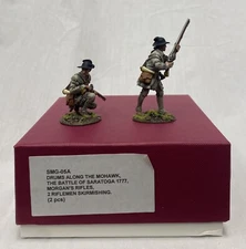 SMG-05A - 2 Riflemen Skirmishing - Drums Along the Mohawk - John Jenkins