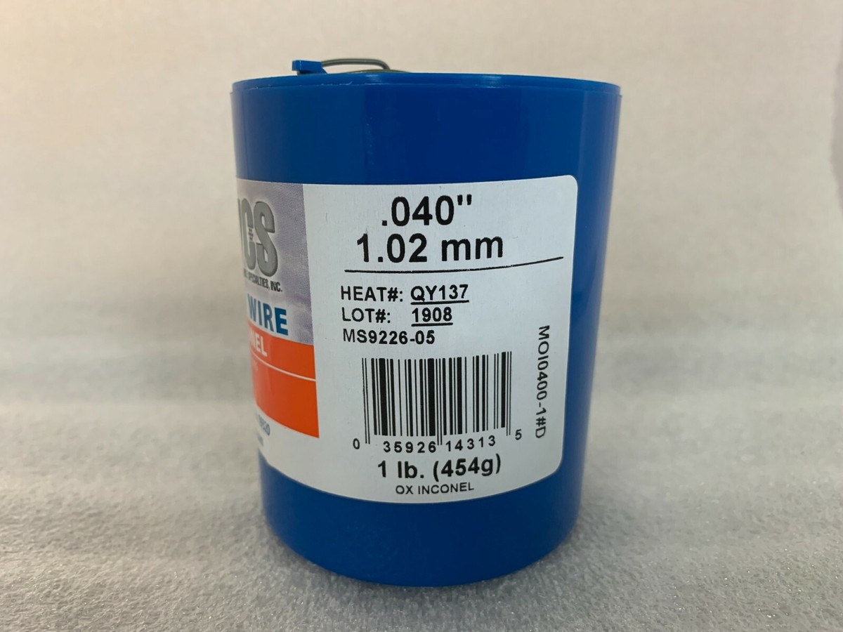 Military Standard MS9226-05 Oxidized Inconel 0.040