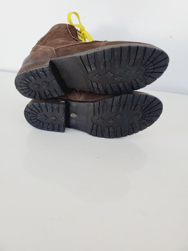 Steve Madden Mujer GOBBIN Botas con Cordones al Tobillo Cuero Marrón Cremallera Tacones Bajos Talla 10 - Imagen 11 de 11