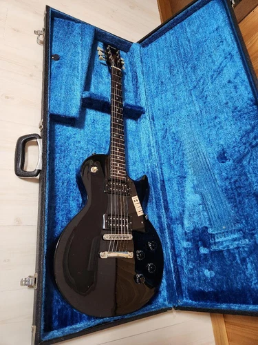 Greco Les Paul Black EG700BB Electric Guitar W/Hard Case Shipping From Japan