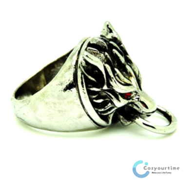 1PC Anime Final Fantasy VII Cosplay Cloud Strife Wolf Head Ring