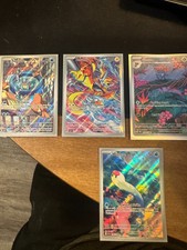Pokemon set of 4 Full art IR cards, All mint
