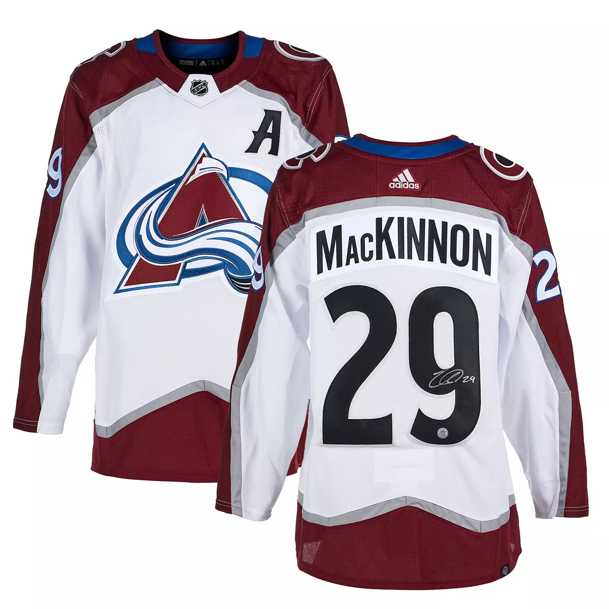 Nathan MacKinnon Signed Colorado Avalanche White Adidas Jersey eBay