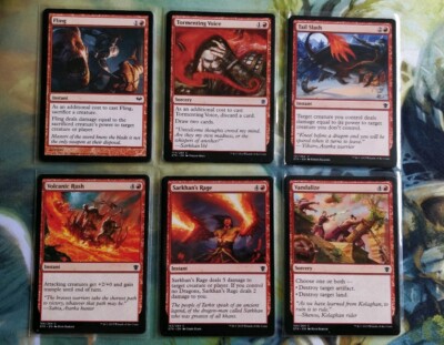 buff cards mtg MTG Magic Playset pack 4x Red Sorcery Instant Buff Damage Destroy