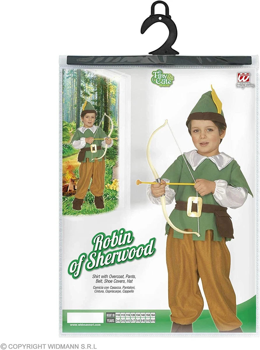 Widmann Costume Carnevale da Baby Robin Hood Vestito Bambino con Cappello