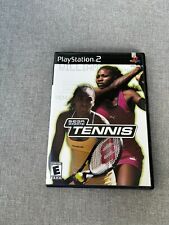 Sega Sports Tennis (Sony PlayStation 2, 2002) Complete, Black Label, Manual